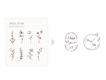 MU - Clear MU Icon Stamps - Flowers