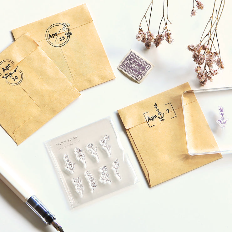MU - Clear MU Icon Stamps - Flowers
