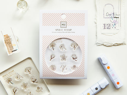 MU - Clear MU Icon Stamps - Flowers