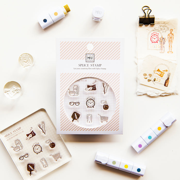MU - Clear MU Icon Stamps - Daily Life