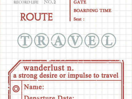 MU - Clear MU Record Stamp - Travel