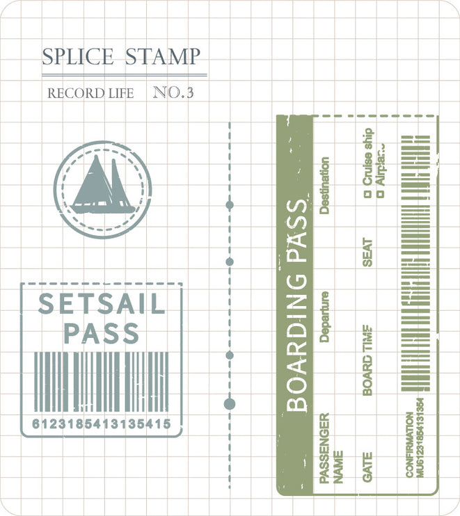 MU - Clear MU Record Stamp - Boarding Pass