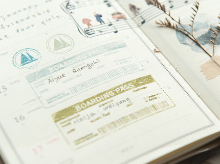 MU - Clear MU Record Stamp - Boarding Pass