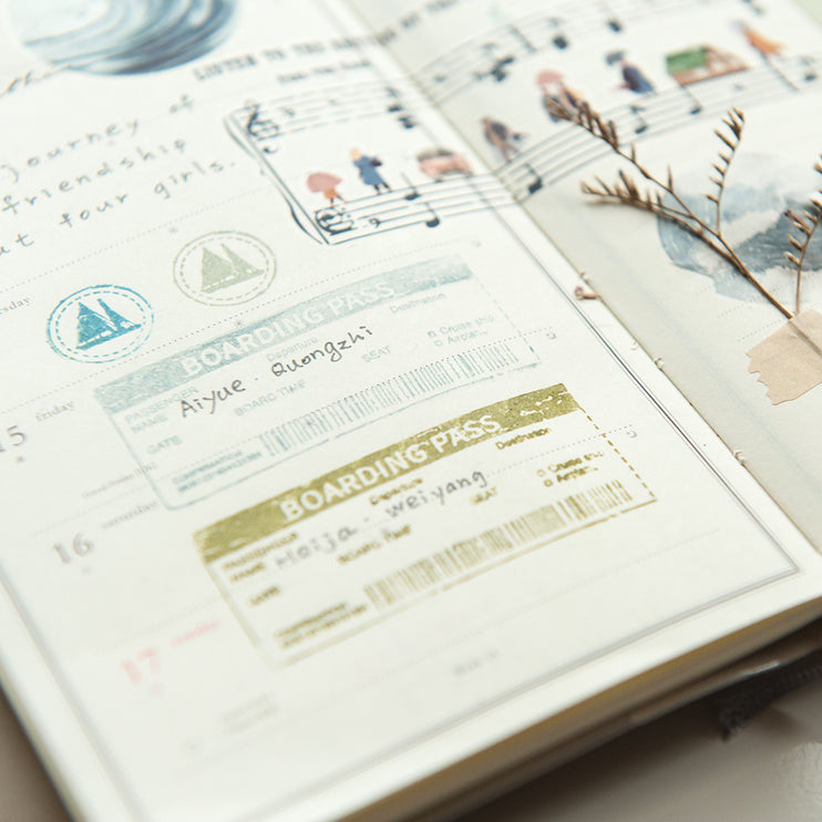 MU - Clear MU Record Stamp - Boarding Pass