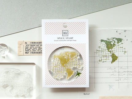 MU - Clear MU Record Stamp - Continents B