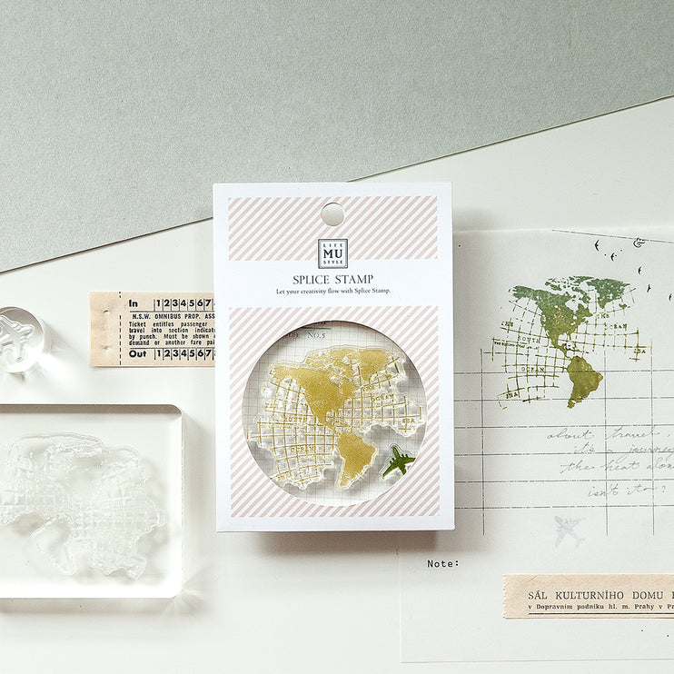 MU - Clear MU Record Stamp - Continents B