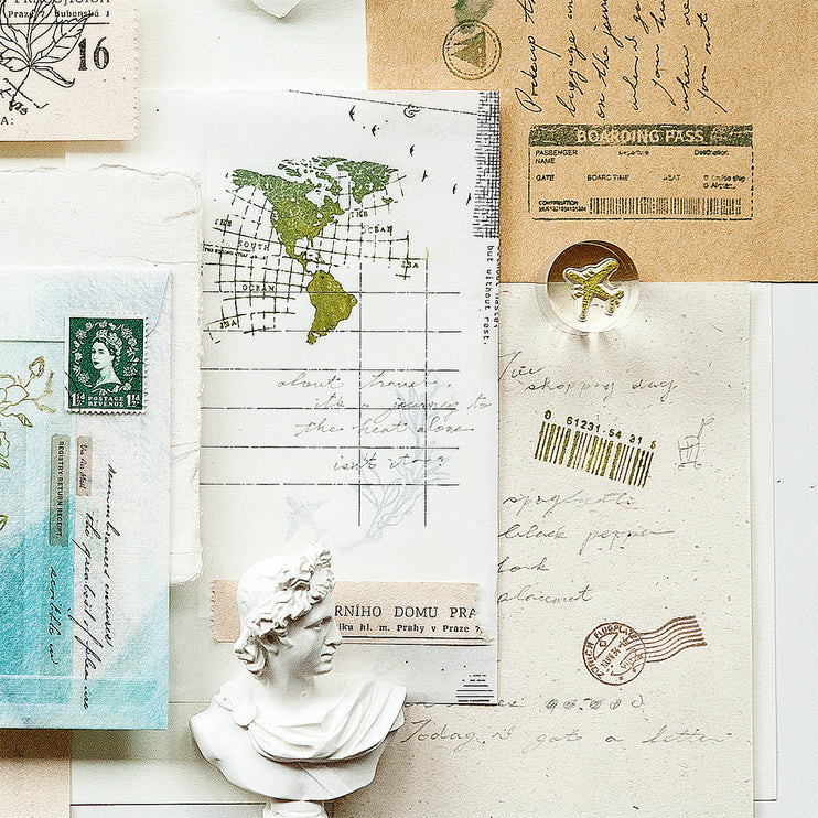 MU - Clear MU Record Stamp - Continents B