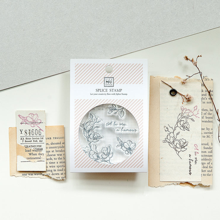 MU - Clear MU Record Stamp - Magnolia