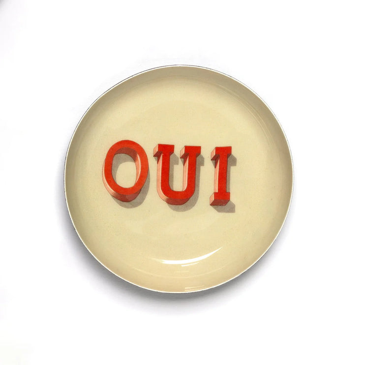 Enamel Tray - Oui