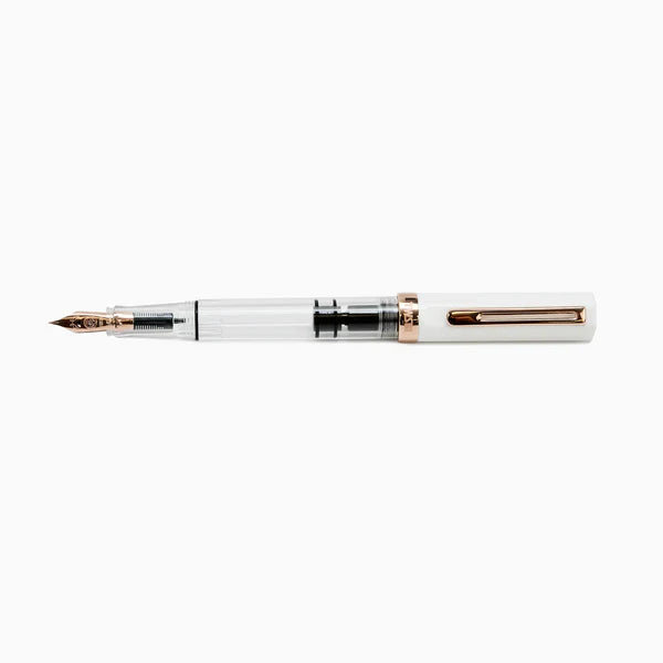 Pluma Fuente Eco Rose Gold - White