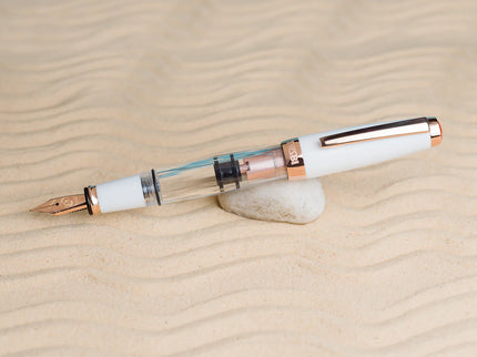Pluma Fuente Diamond Mini - White Rose Gold II