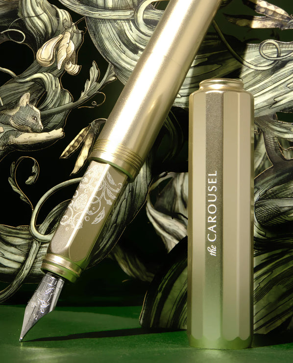 Aluminum Carousel Fountain Pen - Brilliant Beanstalk (Edición Limitada)