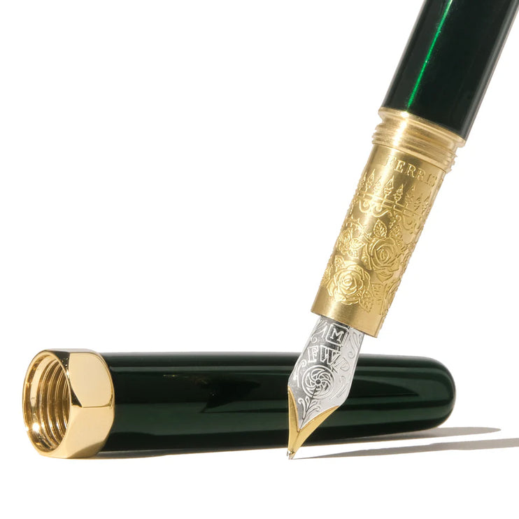 The Bijou Fountain Pen - Emerald Gardens