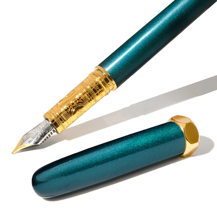 The Bijou Fountain Pen - Printmaker's Teal