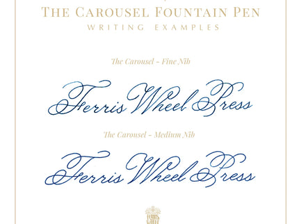 Aluminum Carousel Fountain Pen - Plaited Gold Tress