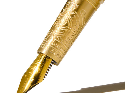 Brush Fountain Pen Satin - Majestic Maple - Punta Bañada en Oro