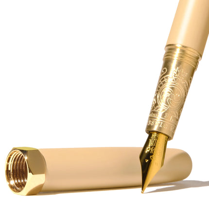 Brush Fountain Pen Satin - Majestic Maple - Punta Bañada en Oro