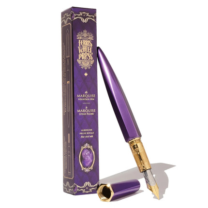 The Marquise Fountain Pen - Aubergine (F)