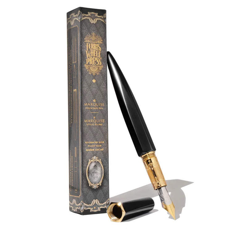 The Marquise Fountain Pen - Nevermore Noire