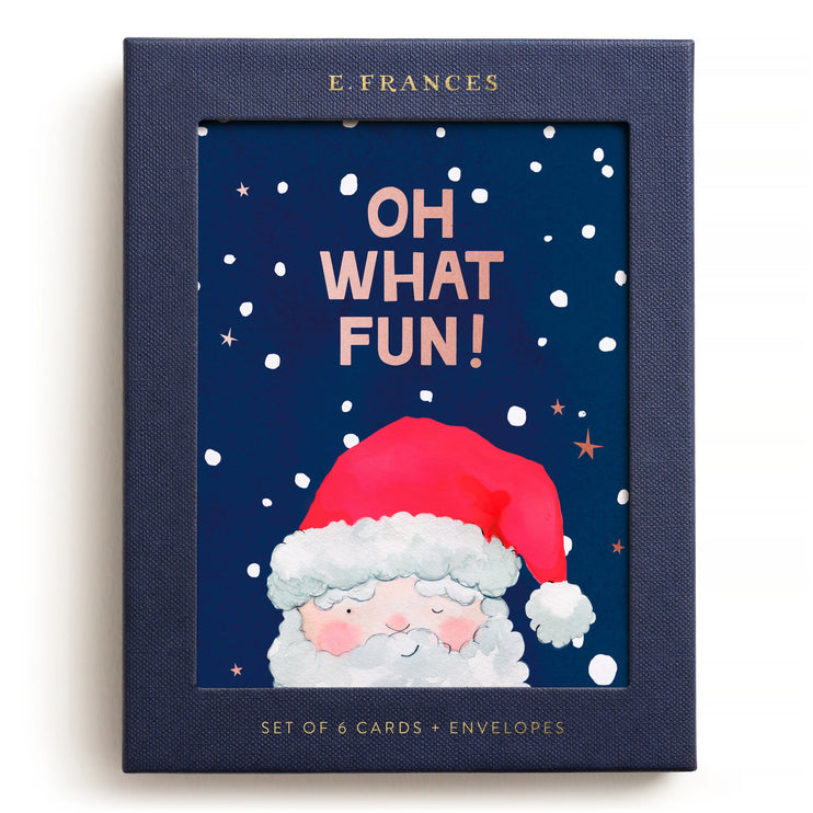 Set de 6 tarjetas y sobres - Santa