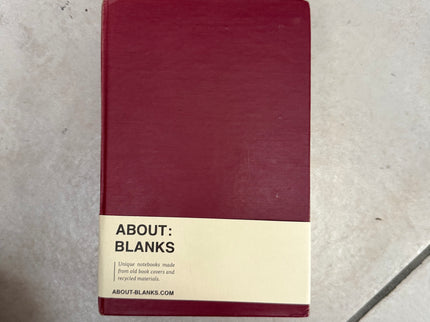 About Blanks - Original Notebook