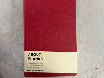 About Blanks - Original Notebook
