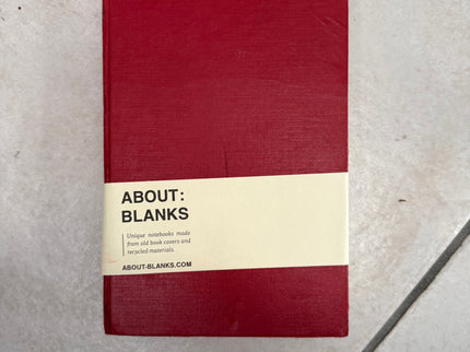 About Blanks - Original Notebook