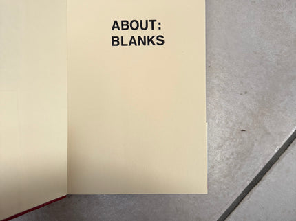 About Blanks - Original Notebook