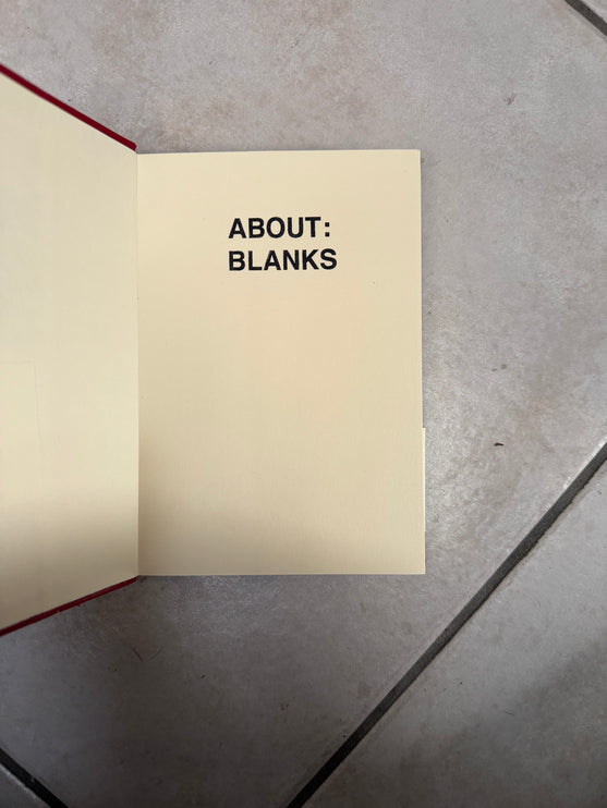 About Blanks - Original Notebook