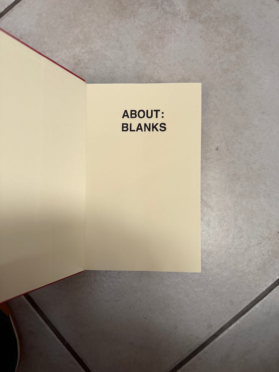 About Blanks - Original Notebook