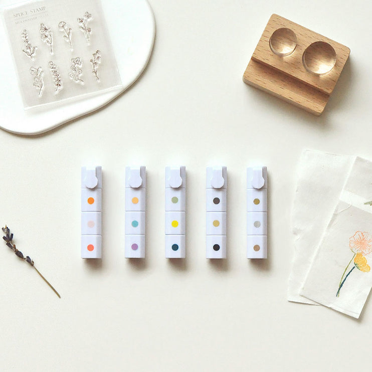 MU - Inky Pen Stamp Pads - Morning Forest