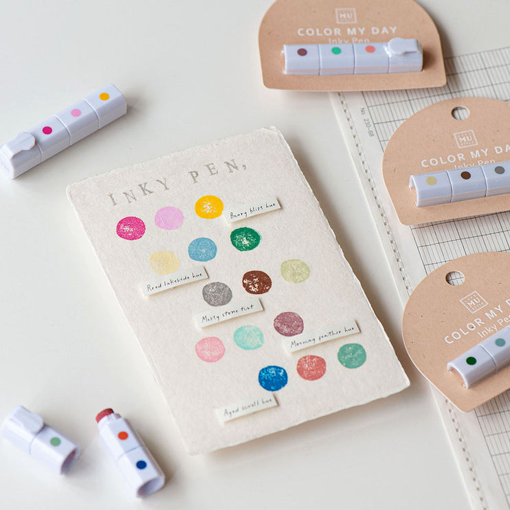 MU - Inky Pen Stamp Pads - Flower Fruit