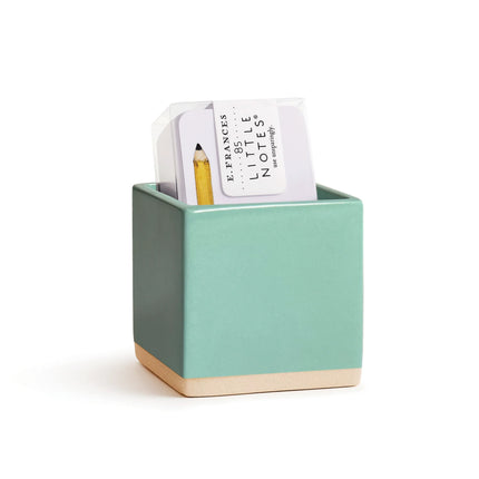 Little Notes Ceramic Holder - Minty