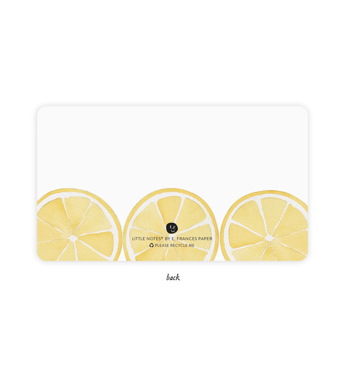 Little Notes - Lemon