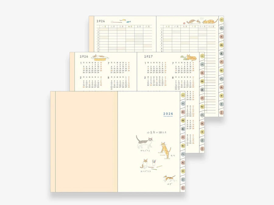 MD Pocket Diary 2026 - Gatos