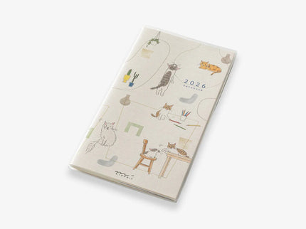 MD Pocket Diary Slim 2026 - Gatos