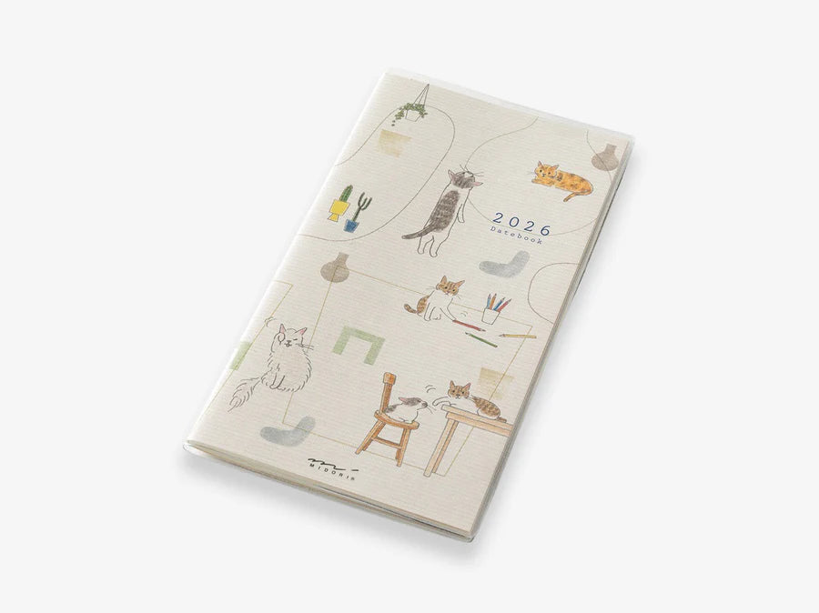MD Pocket Diary Slim 2026 - Gatos