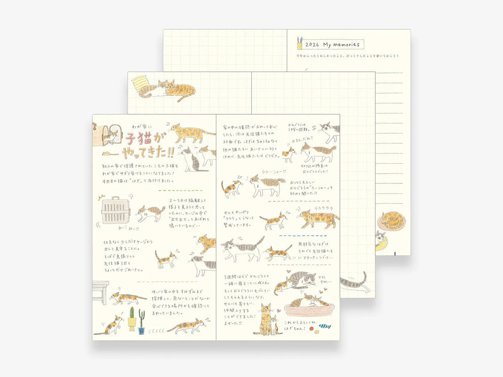 MD Pocket Diary Slim 2026 - Gatos