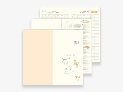 MD Pocket Diary Slim 2026 - Gatos