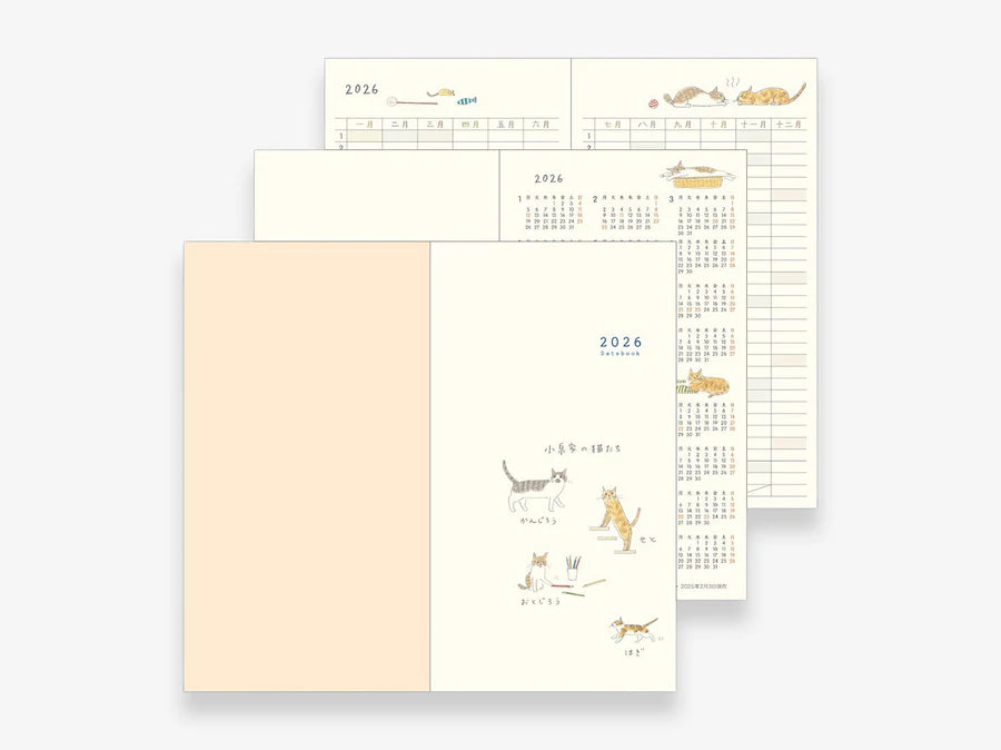 MD Pocket Diary Slim 2026 - Gatos