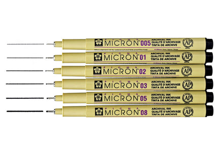 Pigma Micron - Set de 6