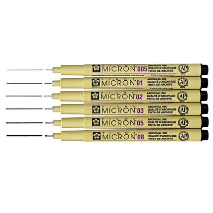 Pigma Micron - Set de 6