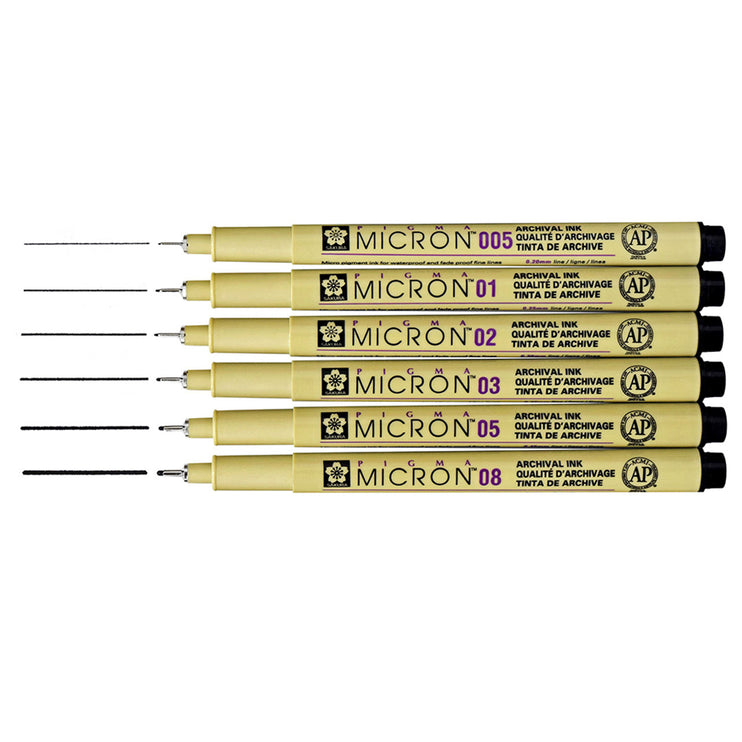Pigma Micron - Set de 6