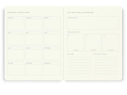 Stitched Monthly Planner - Pink Floral