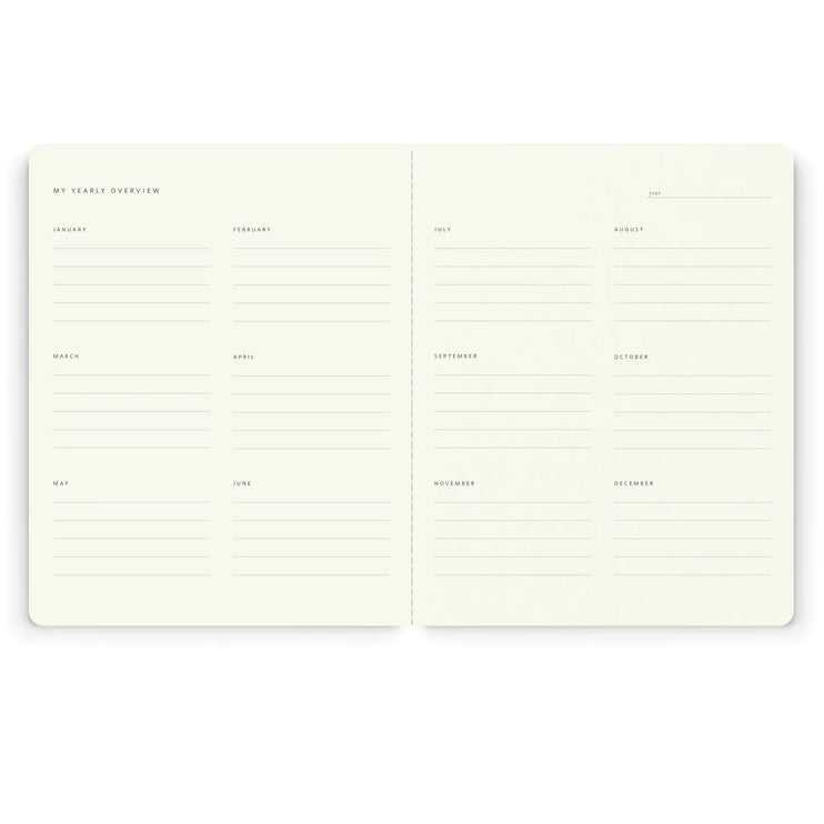 Stitched Monthly Planner - Pink Floral