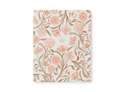 Stitched Monthly Planner - Pink Floral