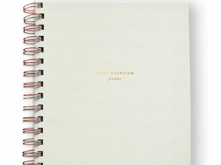 Daily Overview Planner - Chalk White