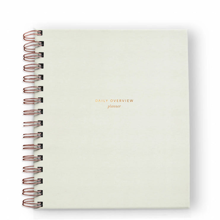 Daily Overview Planner - Chalk White