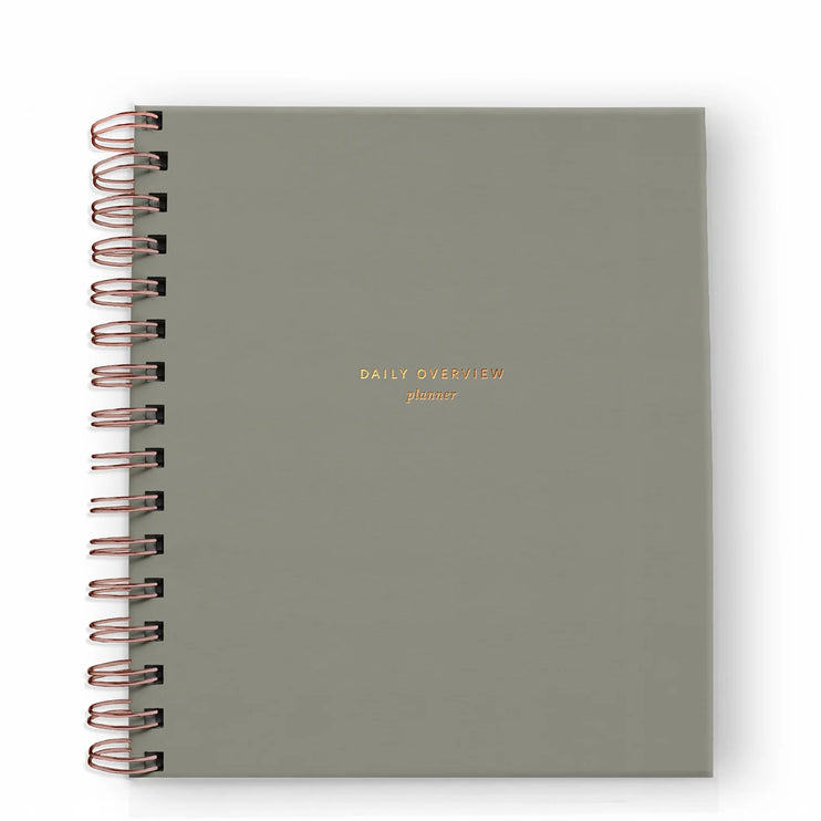 Daily Overview Planner - Light Sage