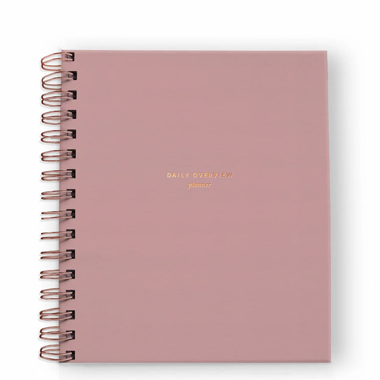 Daily Overview Planner - Dusty Rose
